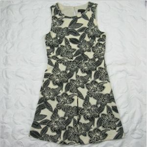 J. Crew Sleeveless Dress Polynesian Floral Print